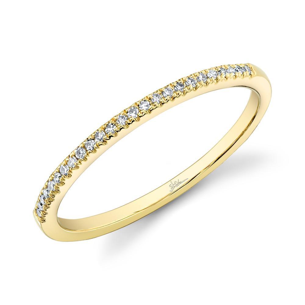 0.08ctw Yellow Gold Diamond Band Ring