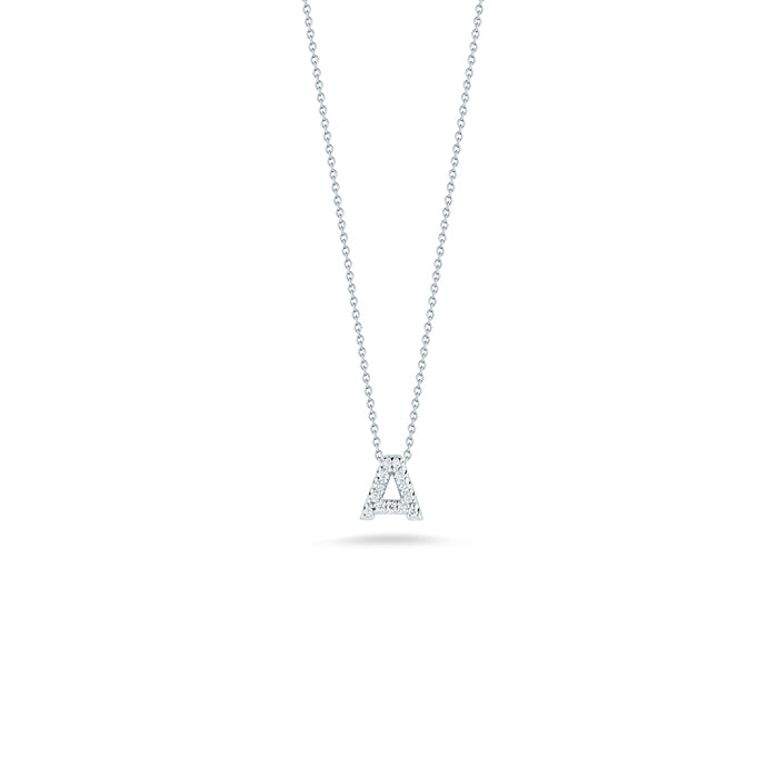 Tiny Treasures Diamond Love Letter “A” Necklace