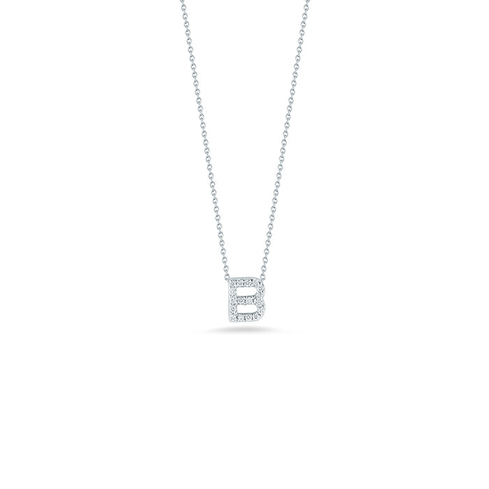 Tiny Treasures Diamond Love Letter “B” Necklace