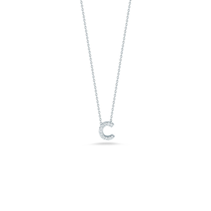 Tiny Treasures Diamond Love Letter “C” Necklace
