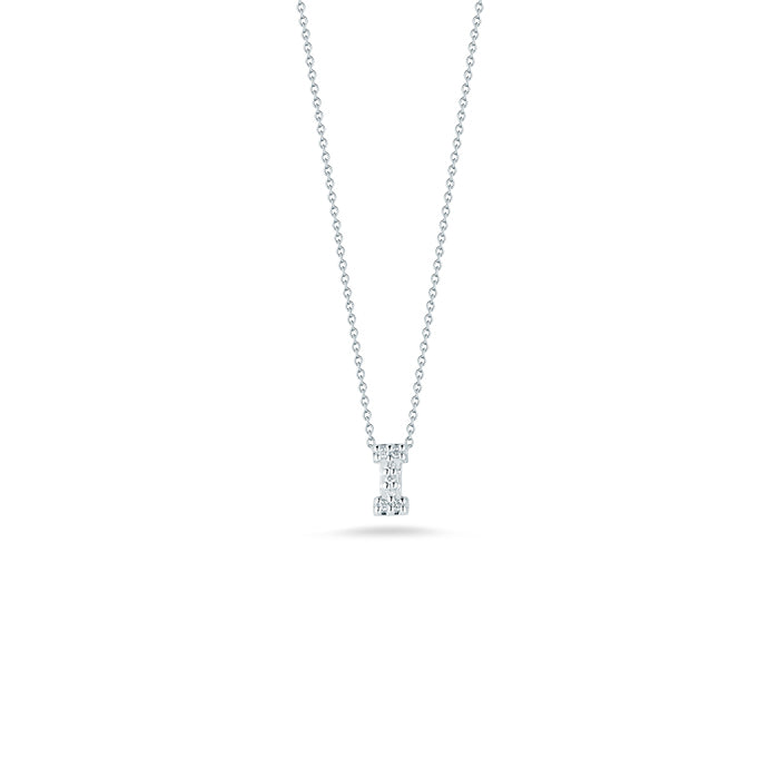 Tiny Treasures Diamond Love Letter “I” Necklace