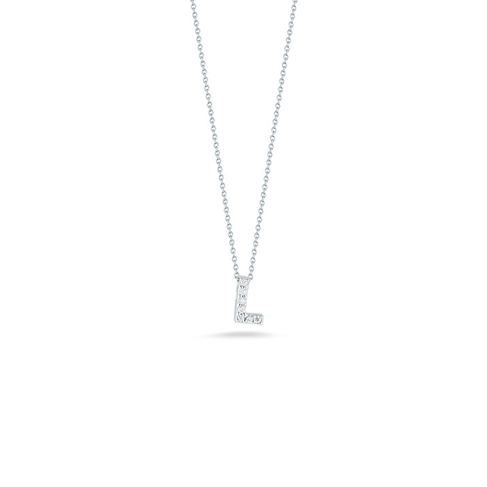 Tiny Treasures Diamond Love Letter “L” Necklace