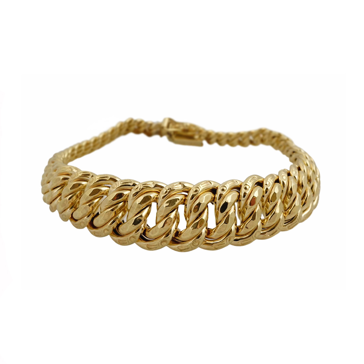 14k Gold Fancy Princess Cut Bracelet