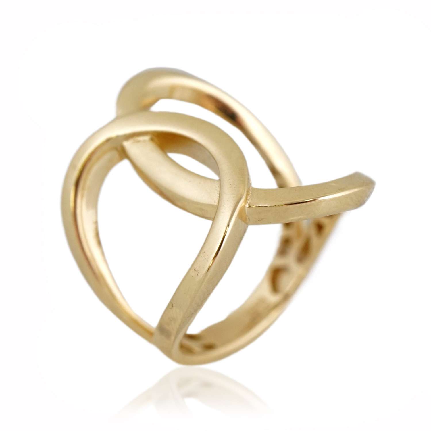 14k Yellow Gold Fancy Ring for Woman