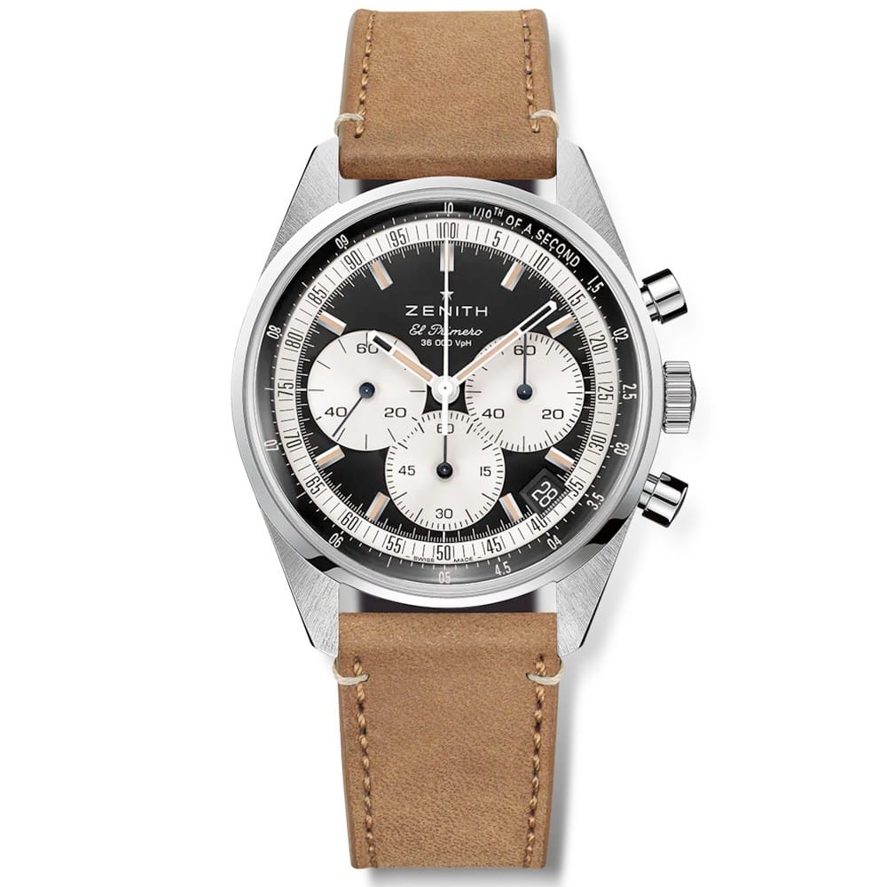 Zenith 03.3200.3600/21.C903 Chronomaster Original Steel Black Dial Strap 38mm Watch