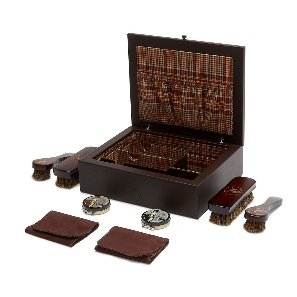 Wolf Shoe Shine Kit in Negroni Tweed