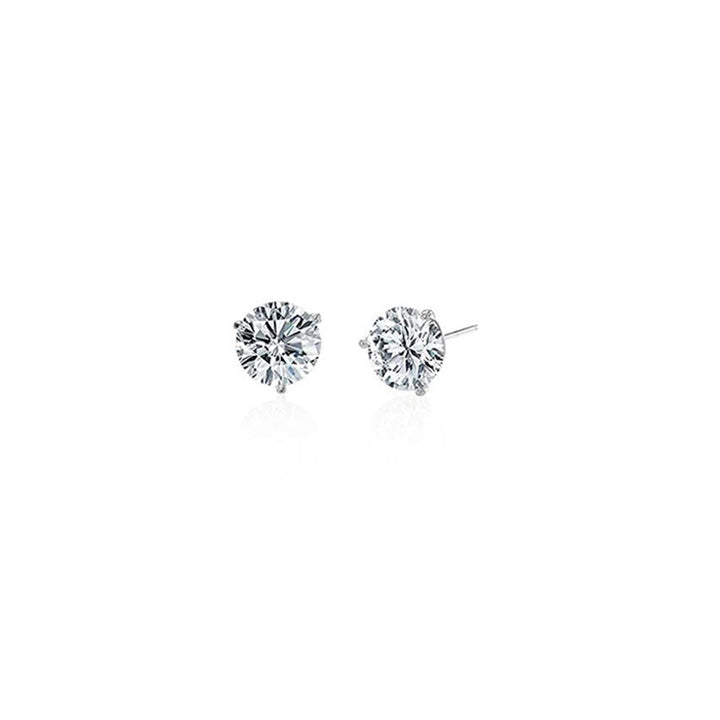 14K White Gold 1.20ctw Diamond Stud Earrings- 102109