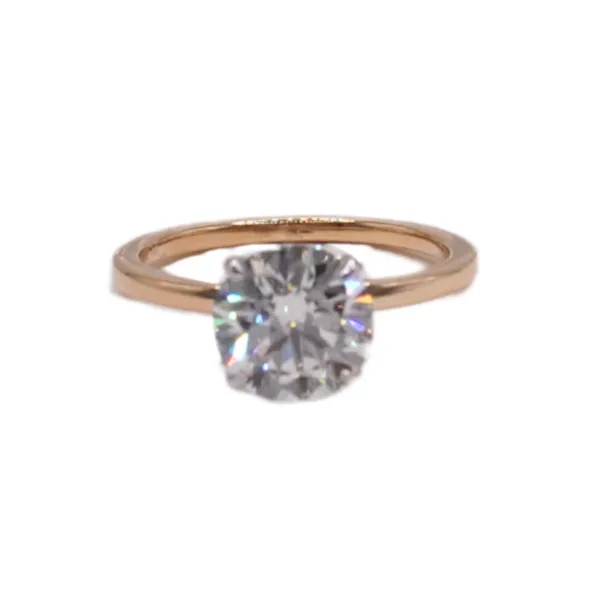 2.10ct Round Lab Grown Diamond-14k Two Tone