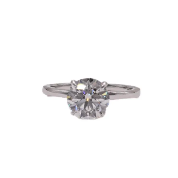 2.09ct Round Lab Cut Diamond Band- 14k White Gold