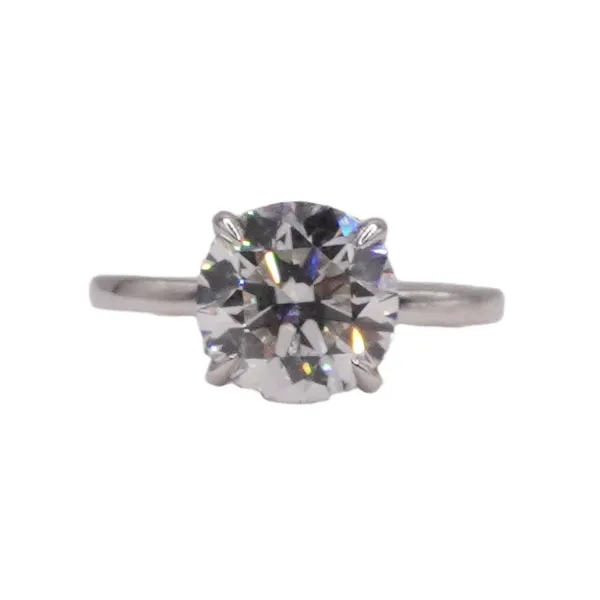 2.04ct Round Lab Grown Diamond with Hidden Halo- 14k White Gold
