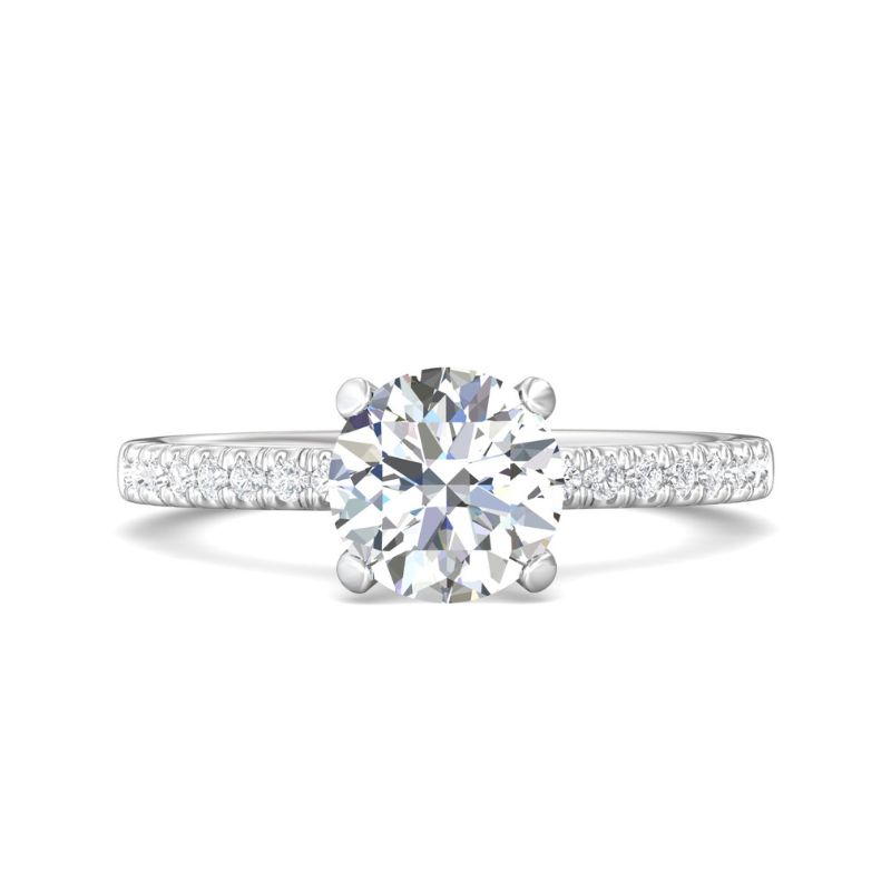 MARTIN FLYER Round Fancy Solitaire Engagement Ring