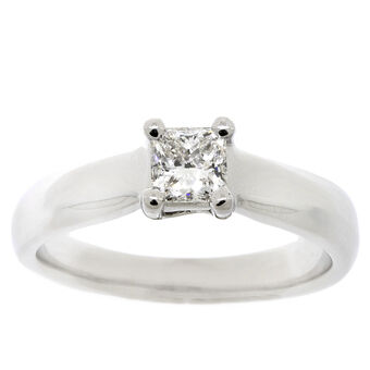 Ikuma Canadian Princess Cut Diamond Solitaire Ring 14K, 1/2 ct.