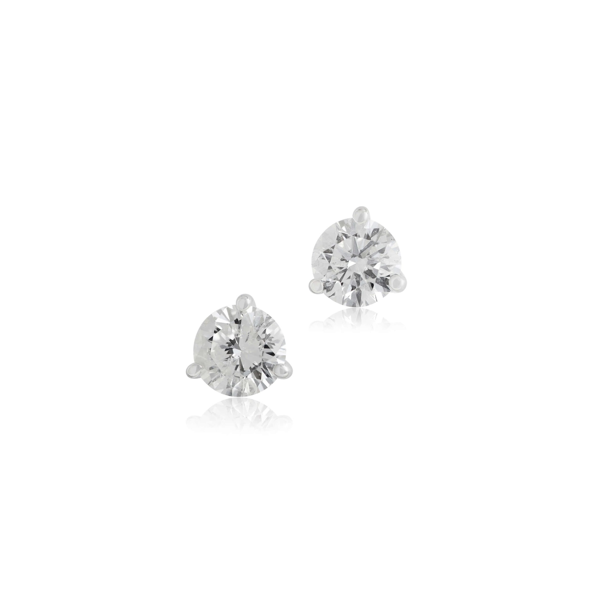 Diamond Solitaire Stud Earrings 14K, 1/5 ctw.