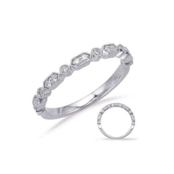 S. Kashi .16ctw Diamond Band- 14k White Gold