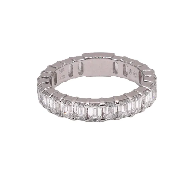 3ctw Lab Grown Diamond Band- 14k White Gold