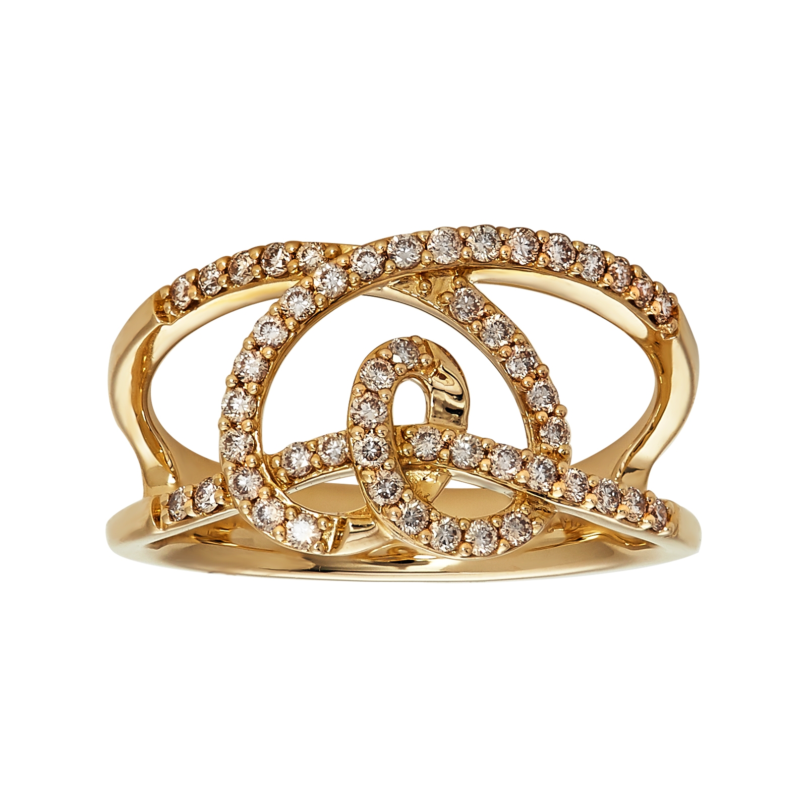 Le Vian .370 Ctw Vanilla Diamond Ring / 14 Kt Honey Gold