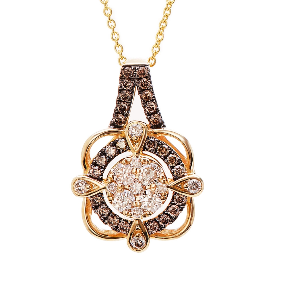Le Vian 14k Honey Gold Diamond Pendant