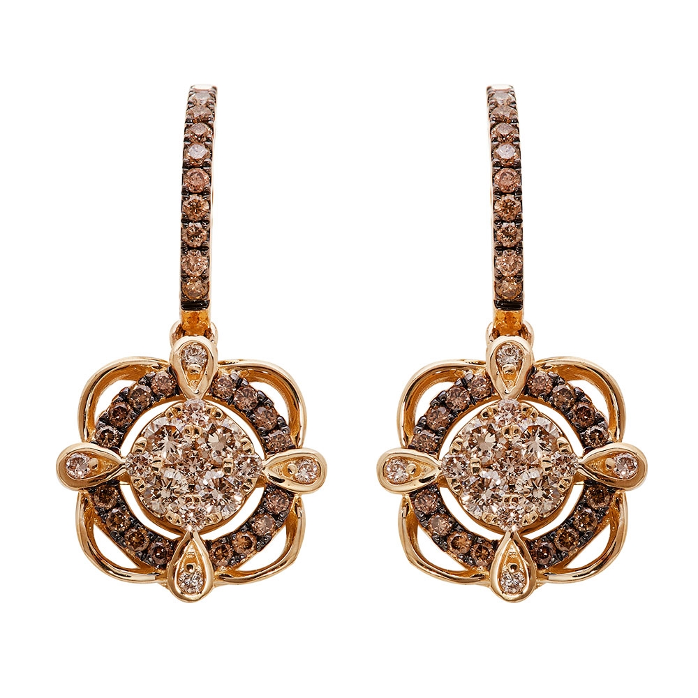 Le Vian 14k Honey Gold Diamond Earrings