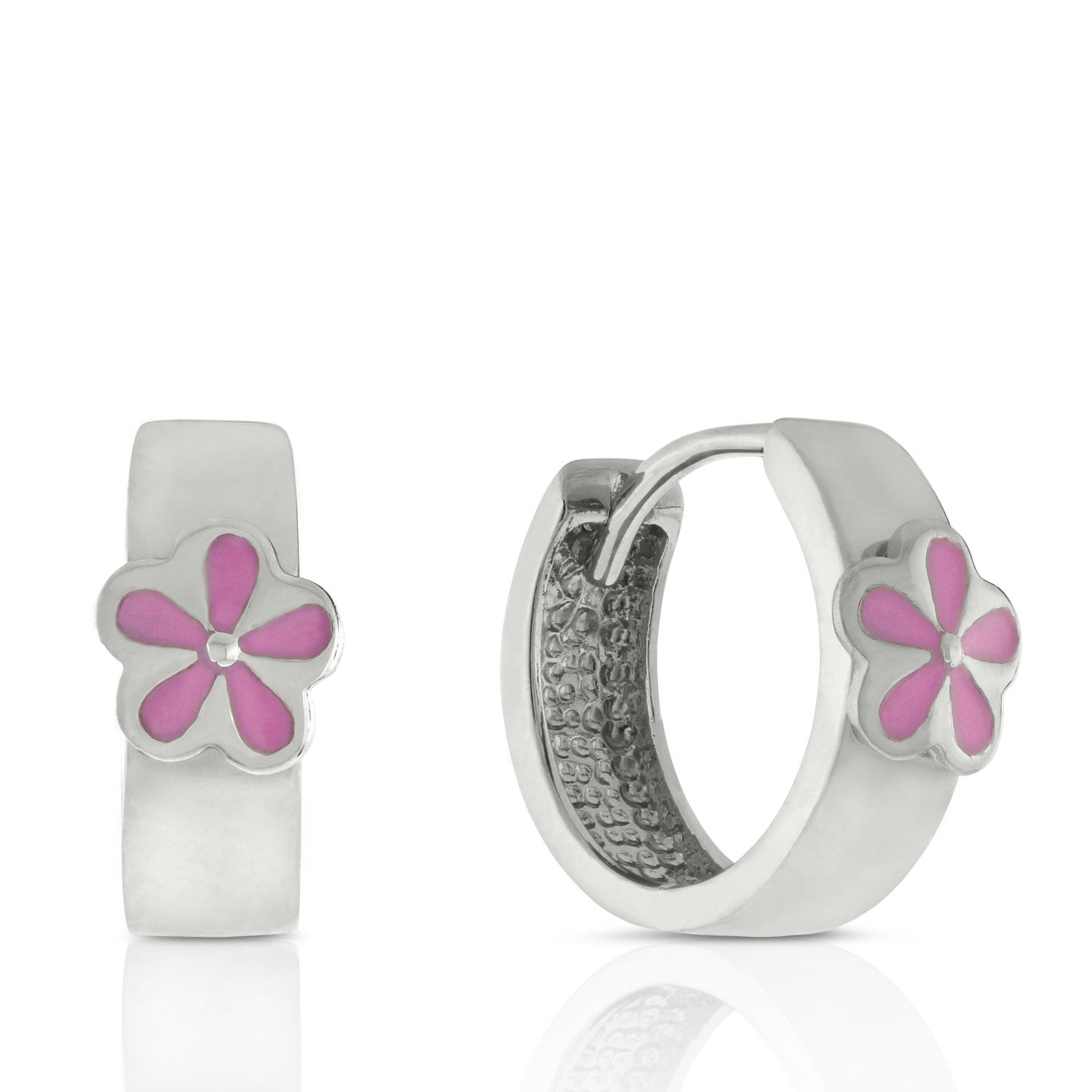 Baby Hoop Earrings in Silver