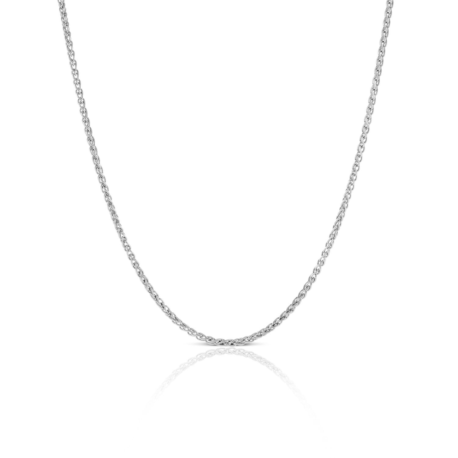 Round Wheat Chain in Silver, 18"