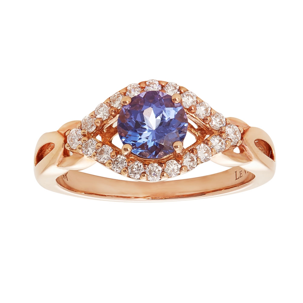 Le Vian Blueberry Tanzanite 14k Strawberry Gold Ring