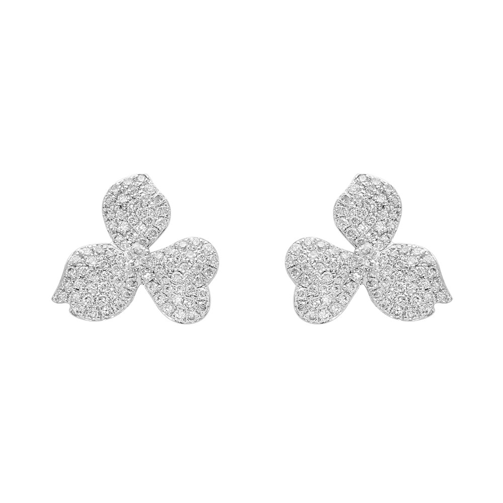Le Vian .440 Ctw Vanilla Diamond Stud Earrings / 14 Kt Vanilla Gold
