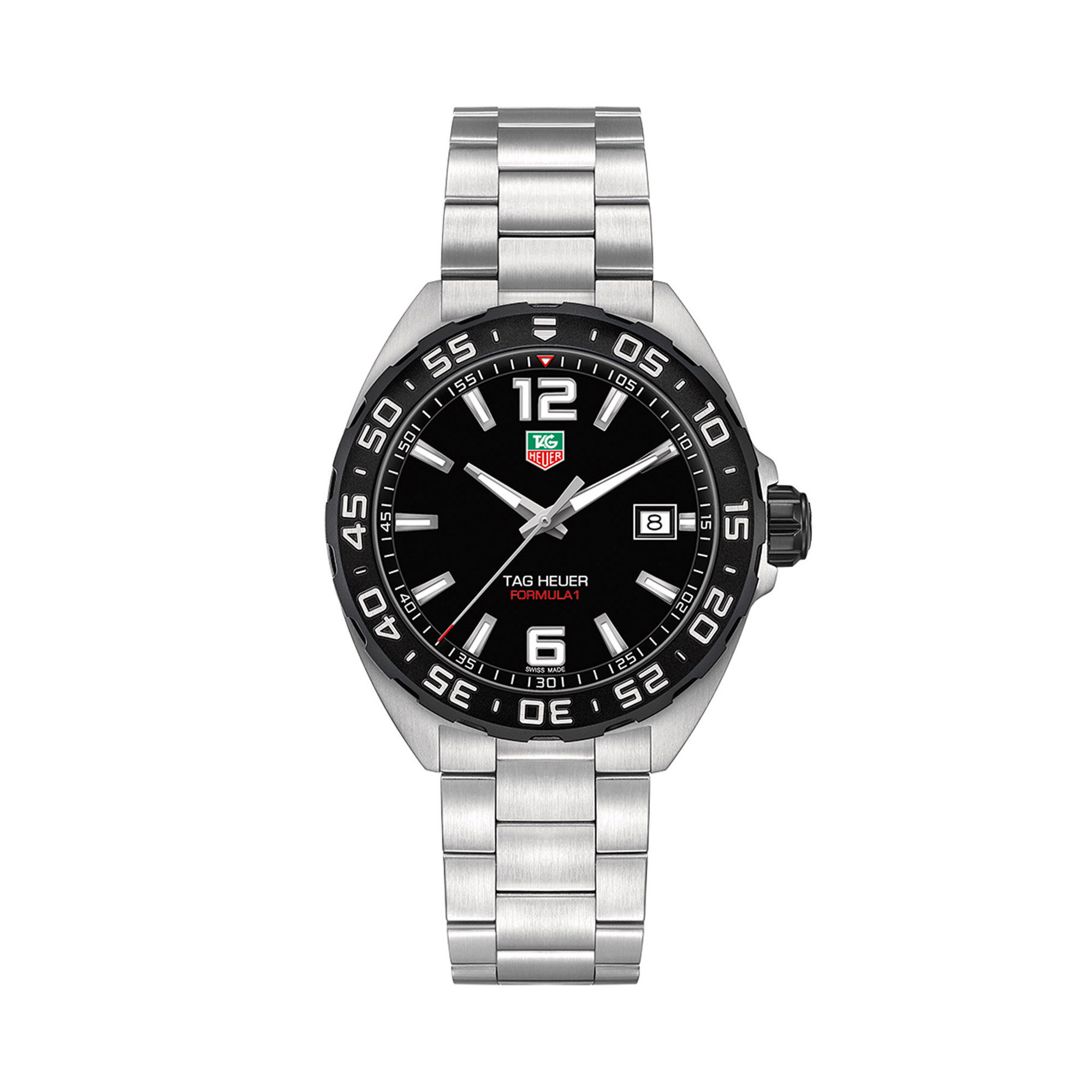 TAG Heuer Formula 1 Quartz Mens Black Steel Watch, 41mm