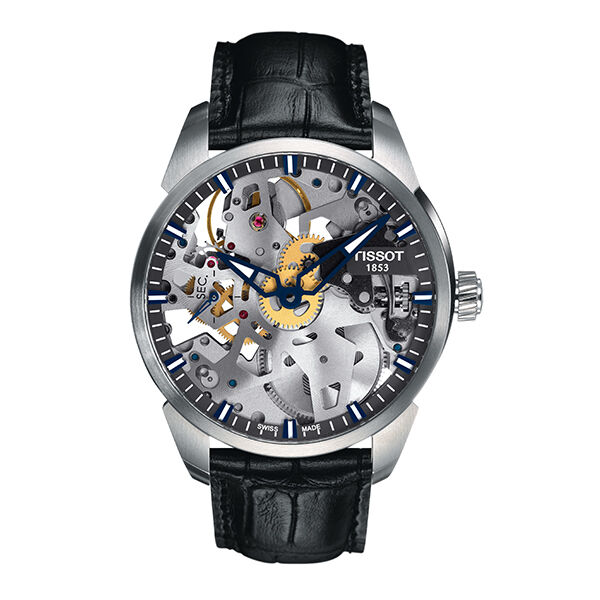 Tissot T-Complication Squelette Mechanical Skeleton Watch, 43mm