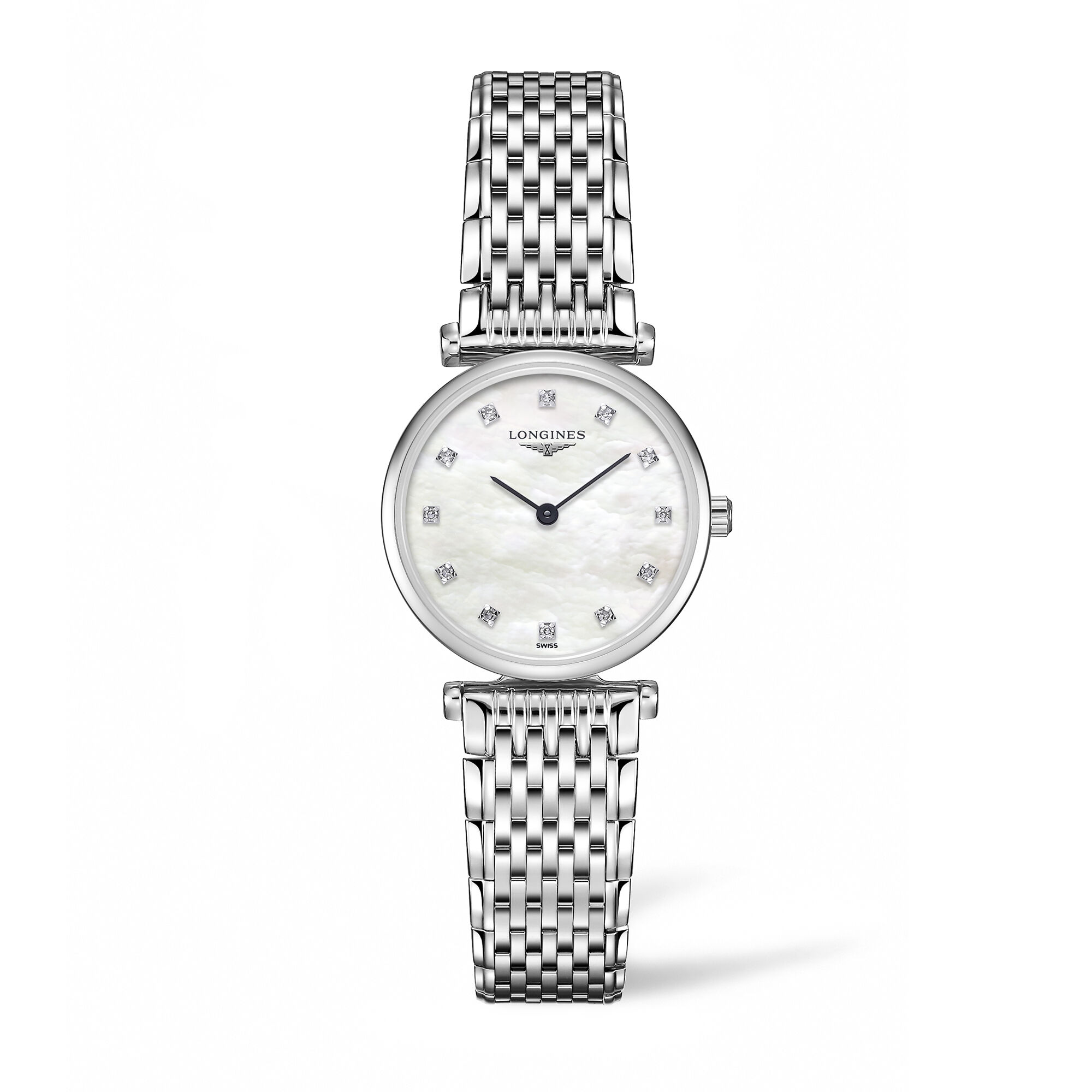 Longines La Grande Classique White Mother of Pearl Dial Watch, 24mm