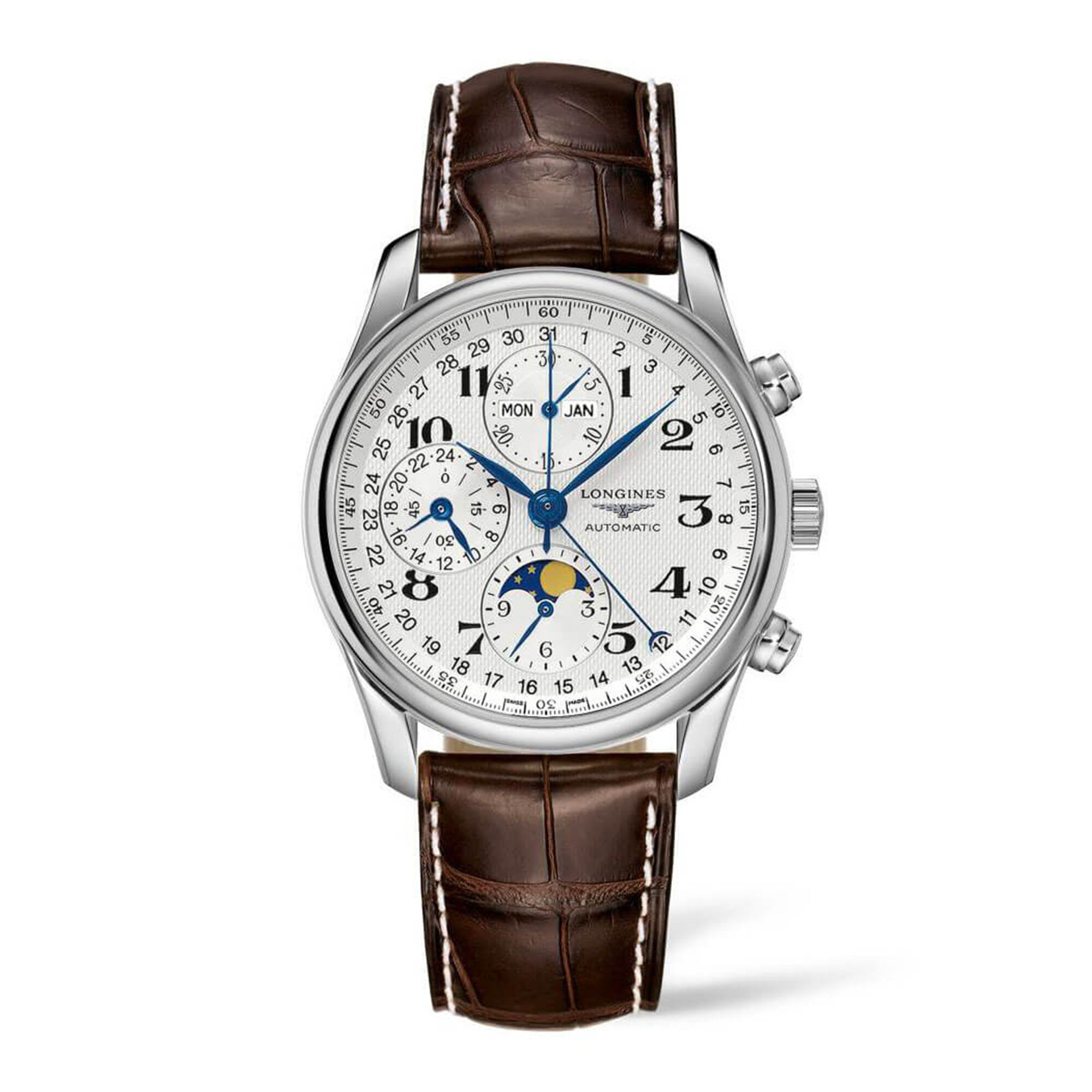 Longines Master Moon Phase Automatic Chronograph Watch, 40mm
