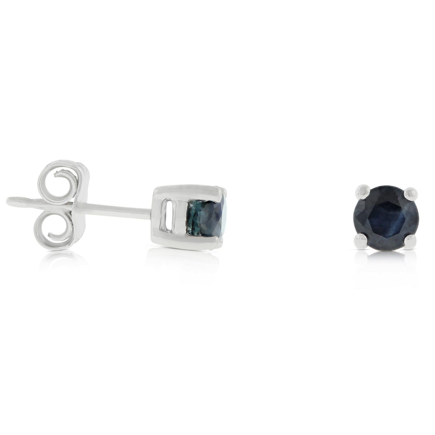 Sapphire Stud Earrings 14K