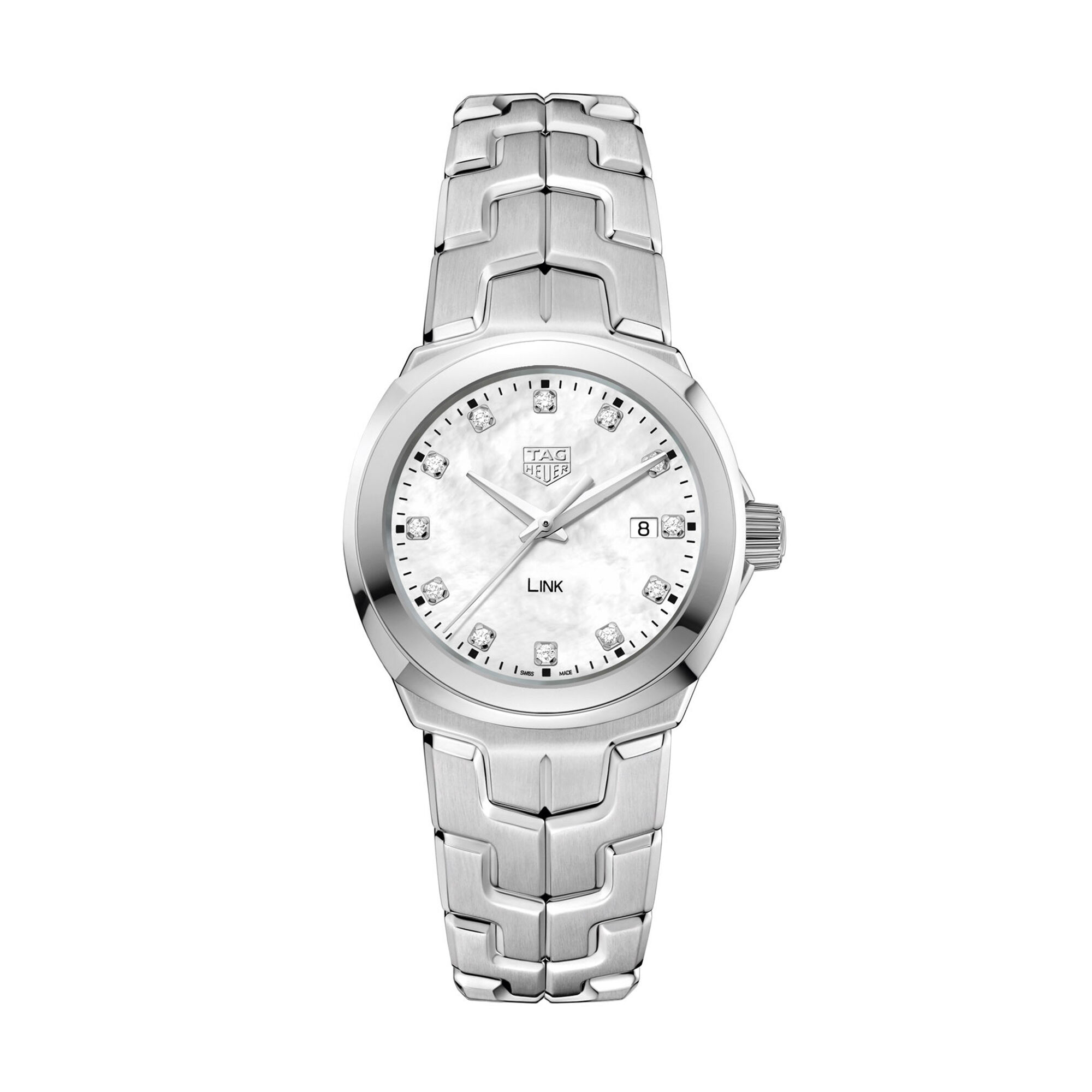 TAG Heuer Link Quartz Ladies Mother of Pearl Steel Watch, 32mm