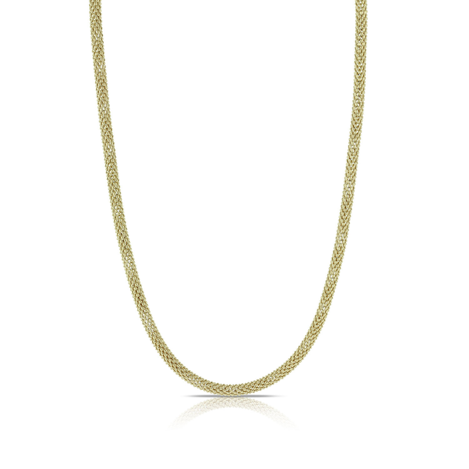 Toscano Round Popcorn Chain 14K, 18"