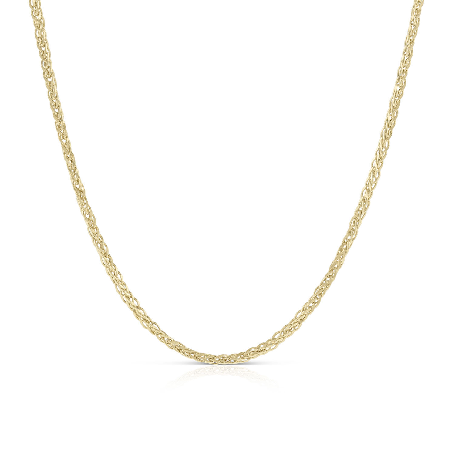Square Wheat Chain 14K, 18"