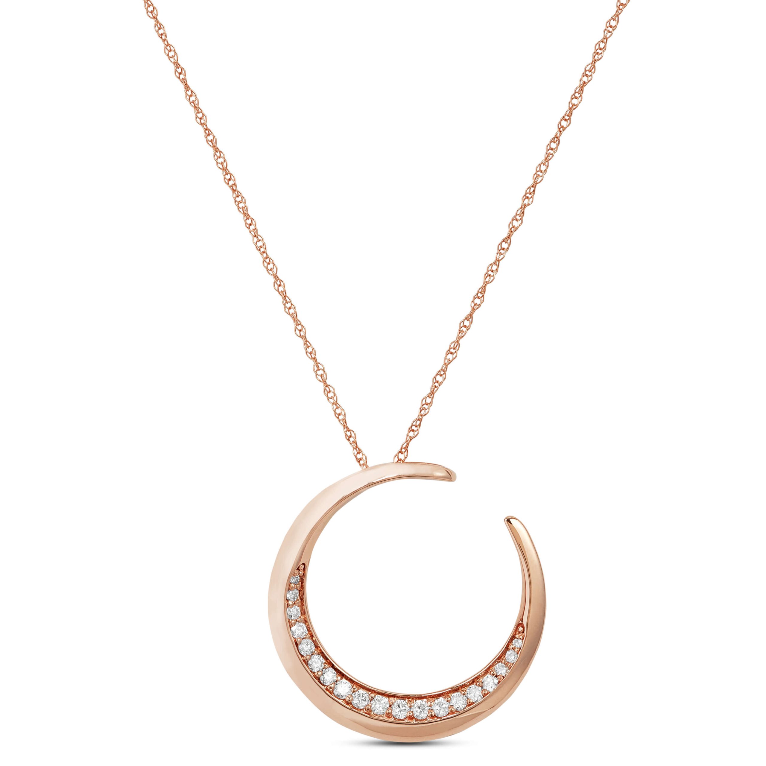 Rose Gold HOPECIRCLE Diamond Pendant 14K, 1/5 ctw.