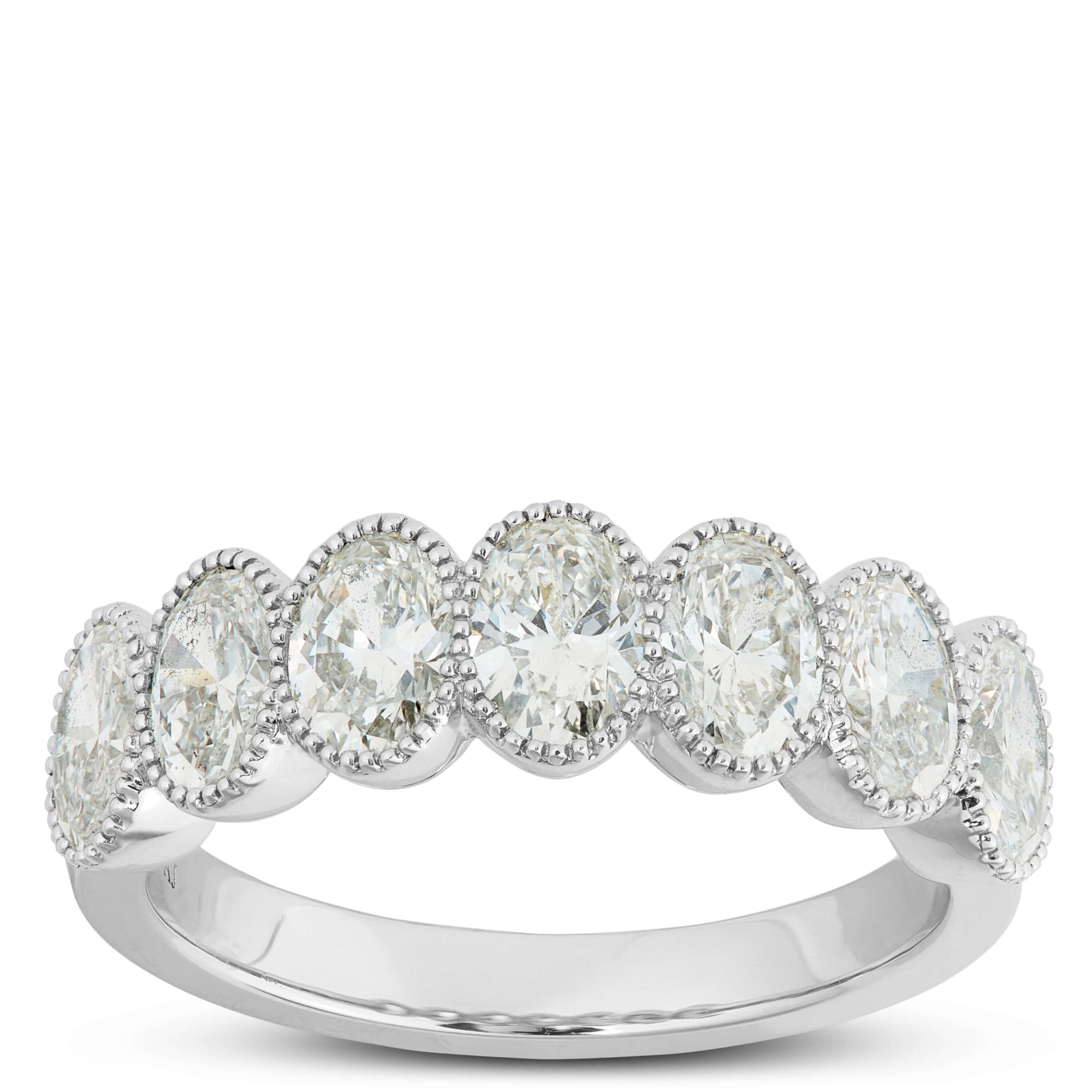 Bezel Set Oval Cut Diamond Ring 14K