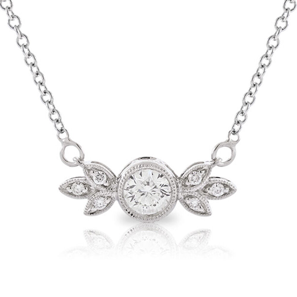 Ben Bridge Signature Diamond Bezel Set Diamond Necklace 18K