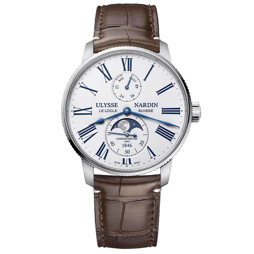 Ulysse Nardin 1193-310le-0a-175/1b Marine Torpilleur Moonphase 42mm Men’s Watch