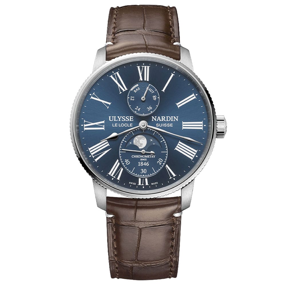 Ulysse Nardin 1193-310le-3a-175/1b Marine Torpilleur Moonphase 42mm Men’s Watch