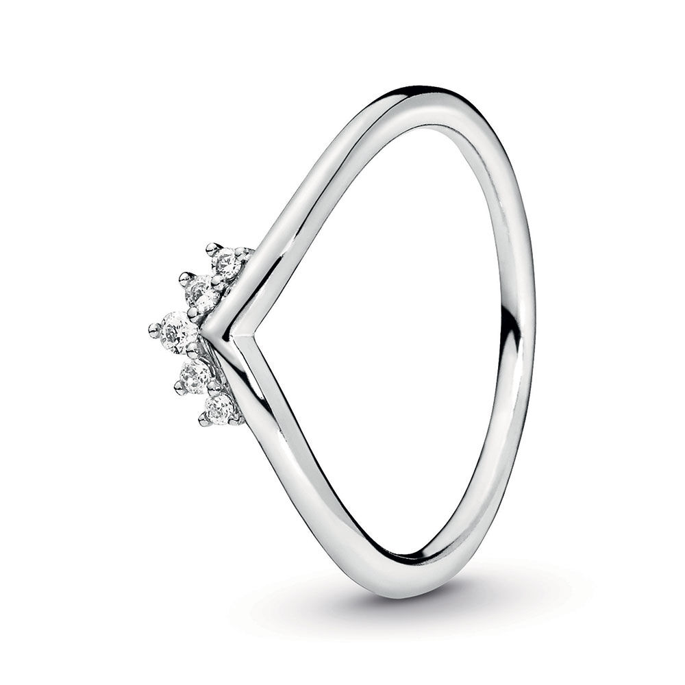 Pandora Tiara Wishbone CZ Ring