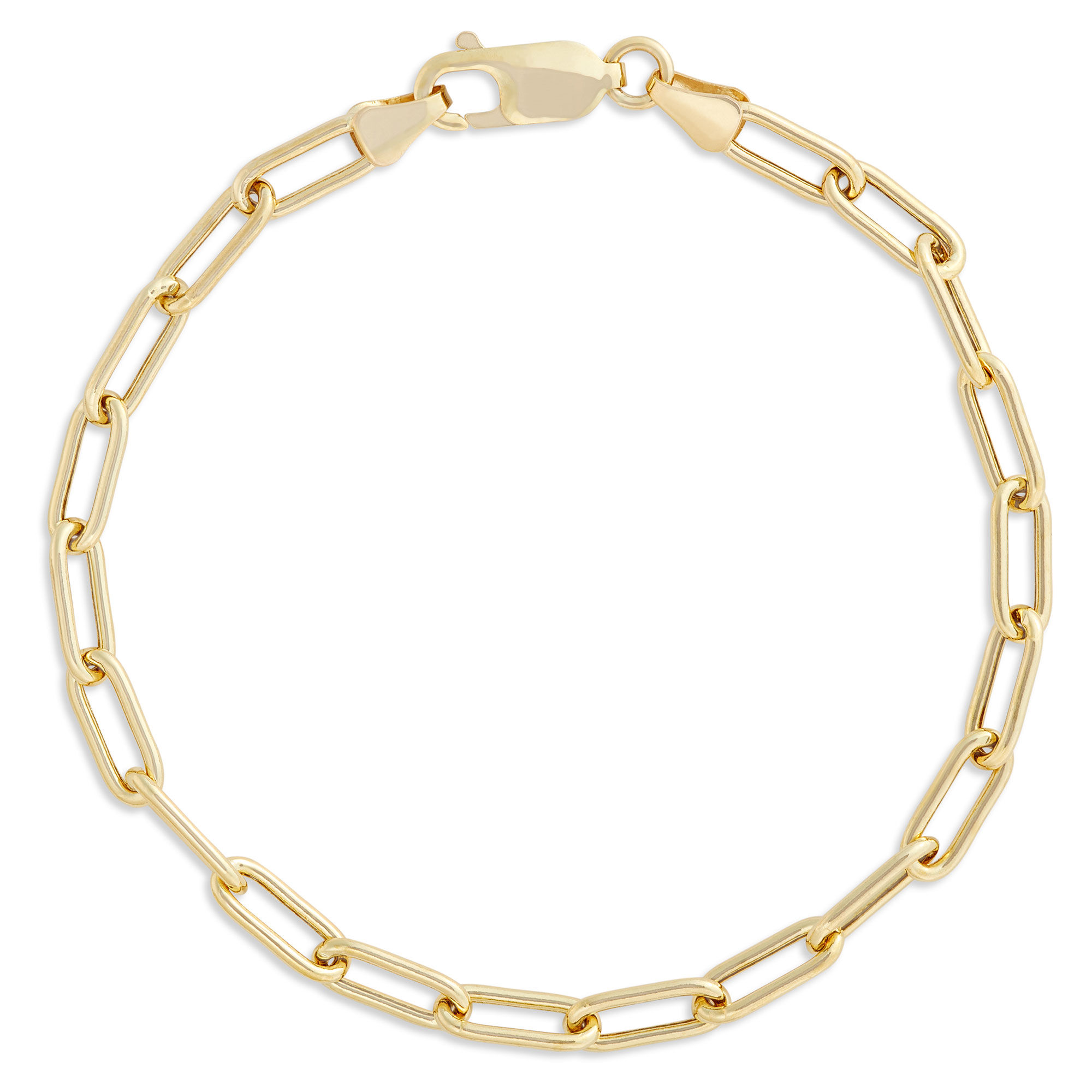 Toscano 7.5-Inch Oval Link Bracelet, 14K Yellow Gold