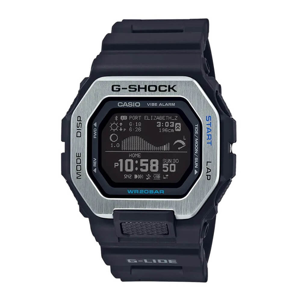 G-Shock G-Lide Black Bluetooth Watch, 50.9mm
