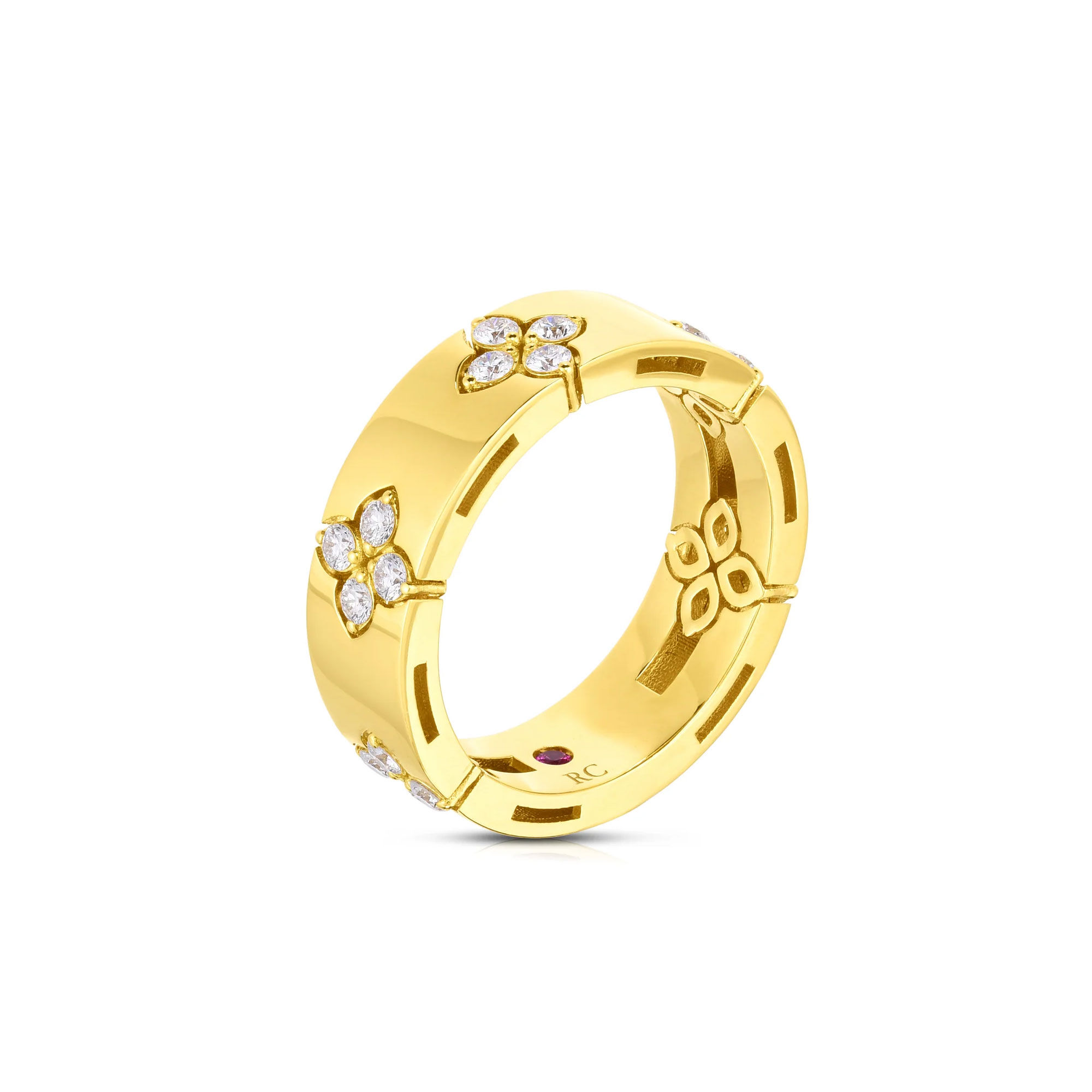 Roberto Coin Diamond Verona Ring 18K Yellow Gold