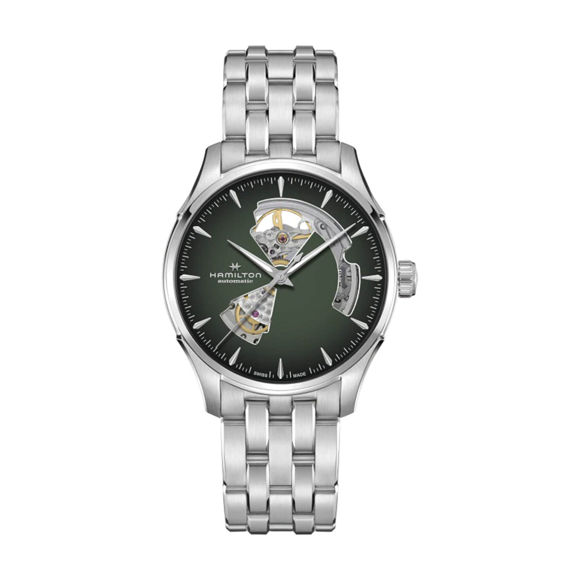 Hamilton Jazzmaster Open Heart Auto Green Dial Watch, 40mm