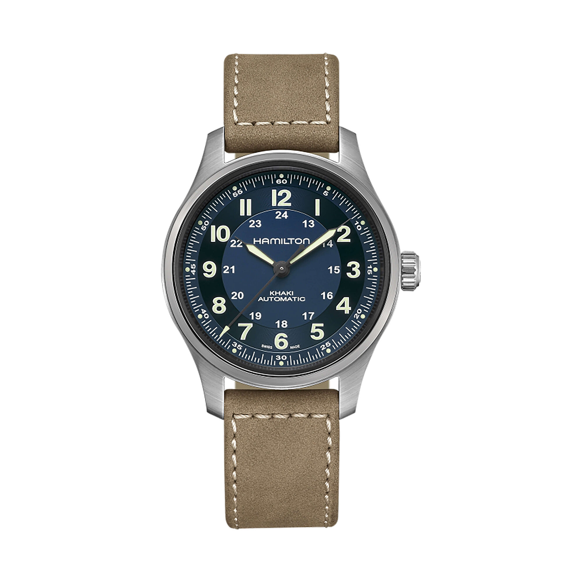 Hamilton Khaki Field Titanium Auto Blue Dial Watch, 42mm