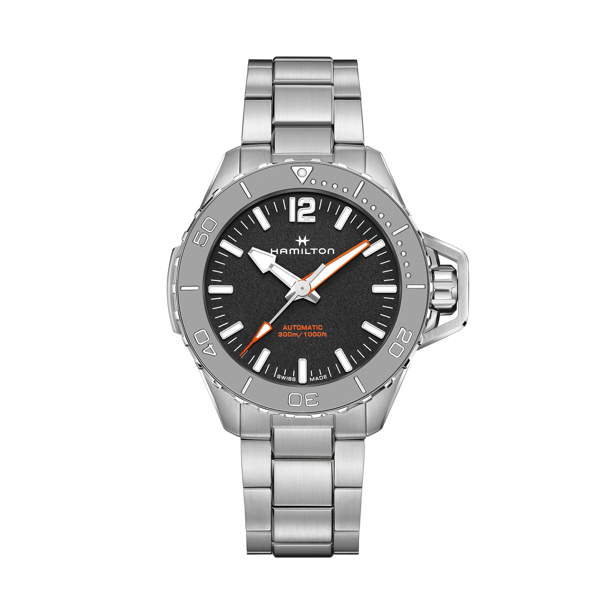 Hamilton Khaki Navy Frogman Auto Black Dial Watch, 46mm