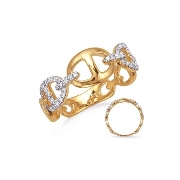 .24ctw Diamond Mariner Link Band- 14k Yellow Gold