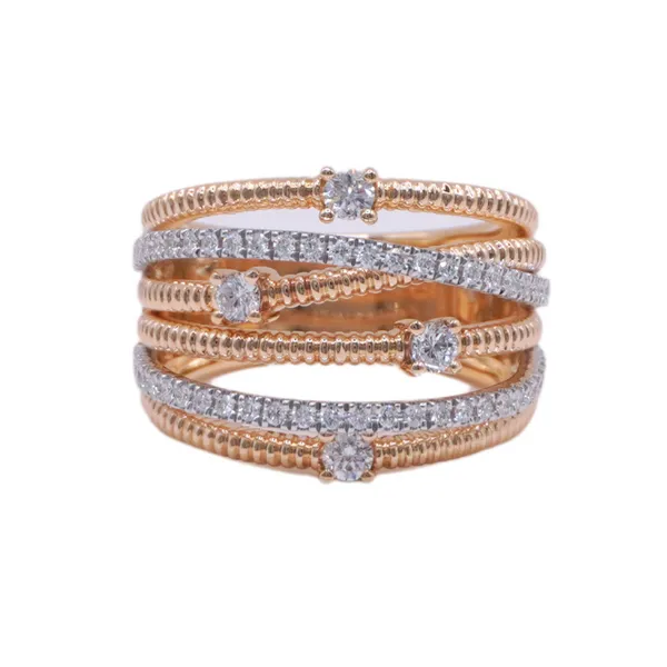 .60ctw Diamond Wide Crossover Band