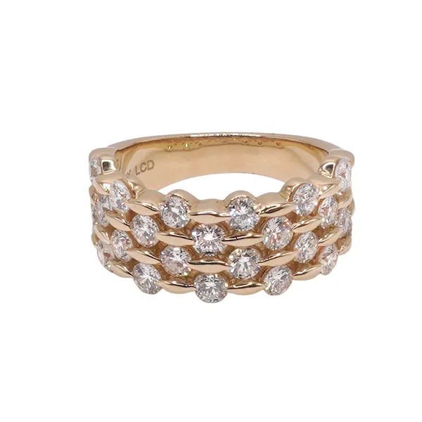 2ctw Lab Grown Diamond Band- 14k Yellow Gold