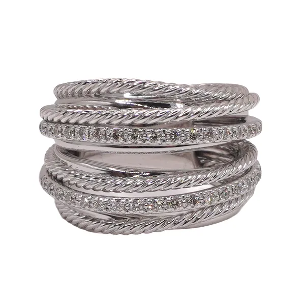 David Yurman Sterling Silver Crossover Band